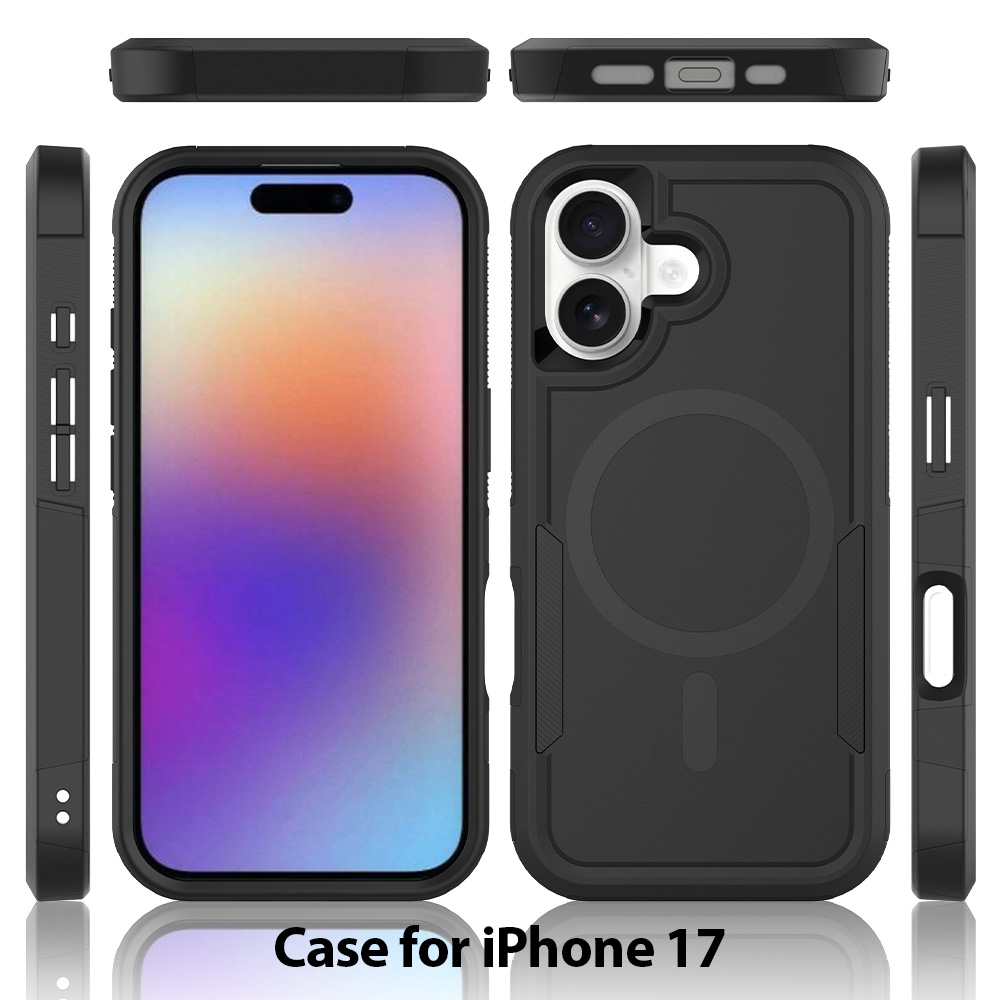 New Arrival TPU 2-in-1 Magnetic Case for iPhone 17 Pro - Full Body Shockproof Protection